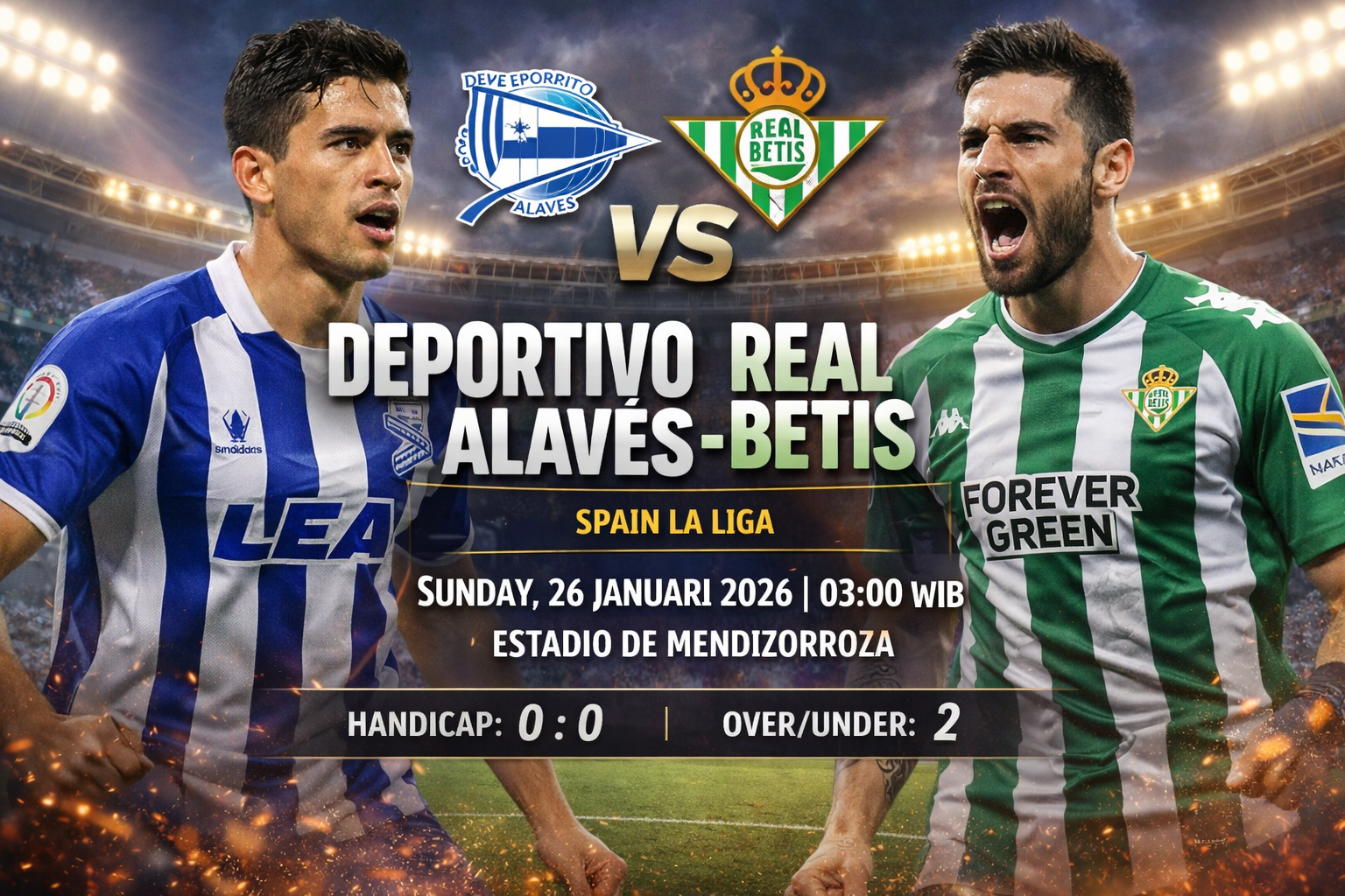 Prediksi Alaves vs Real Betis : Babazorros akan mati matian contra Beticos