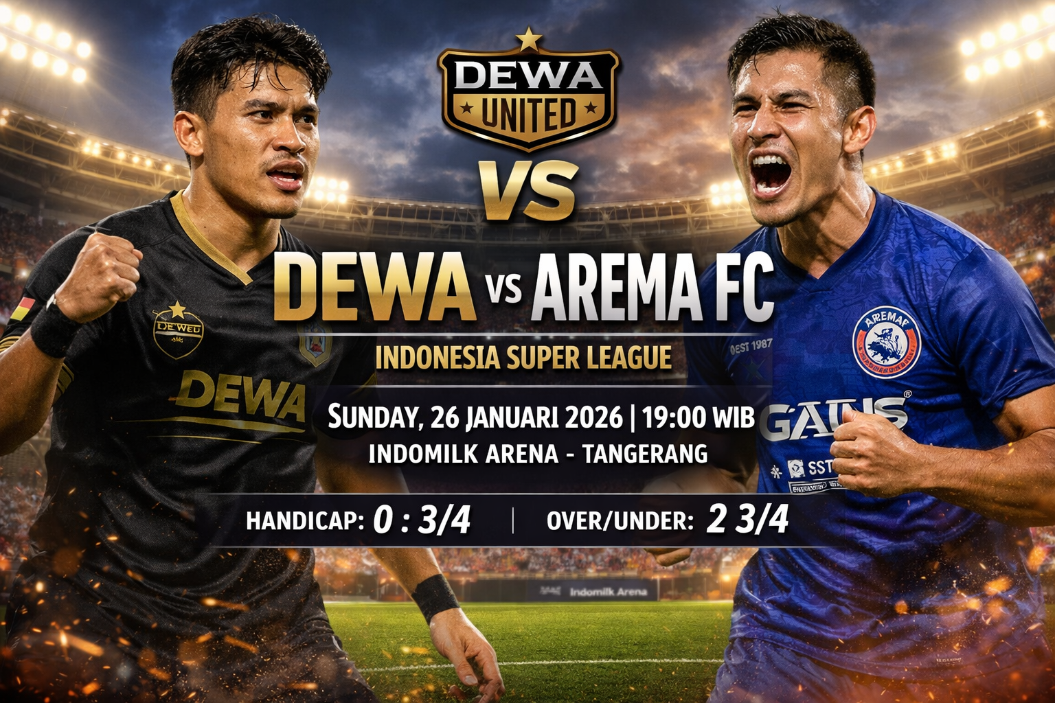 Dewa vs Arema