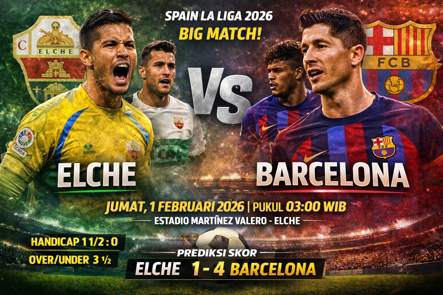 Elche vs Barcelona