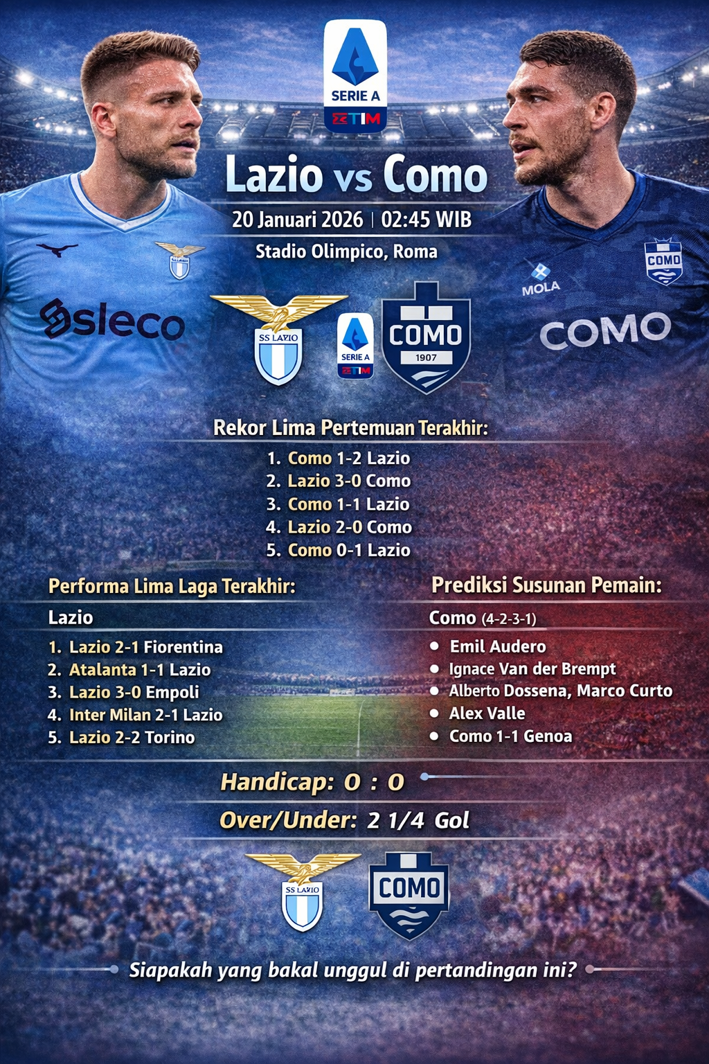 Lazio vs Como