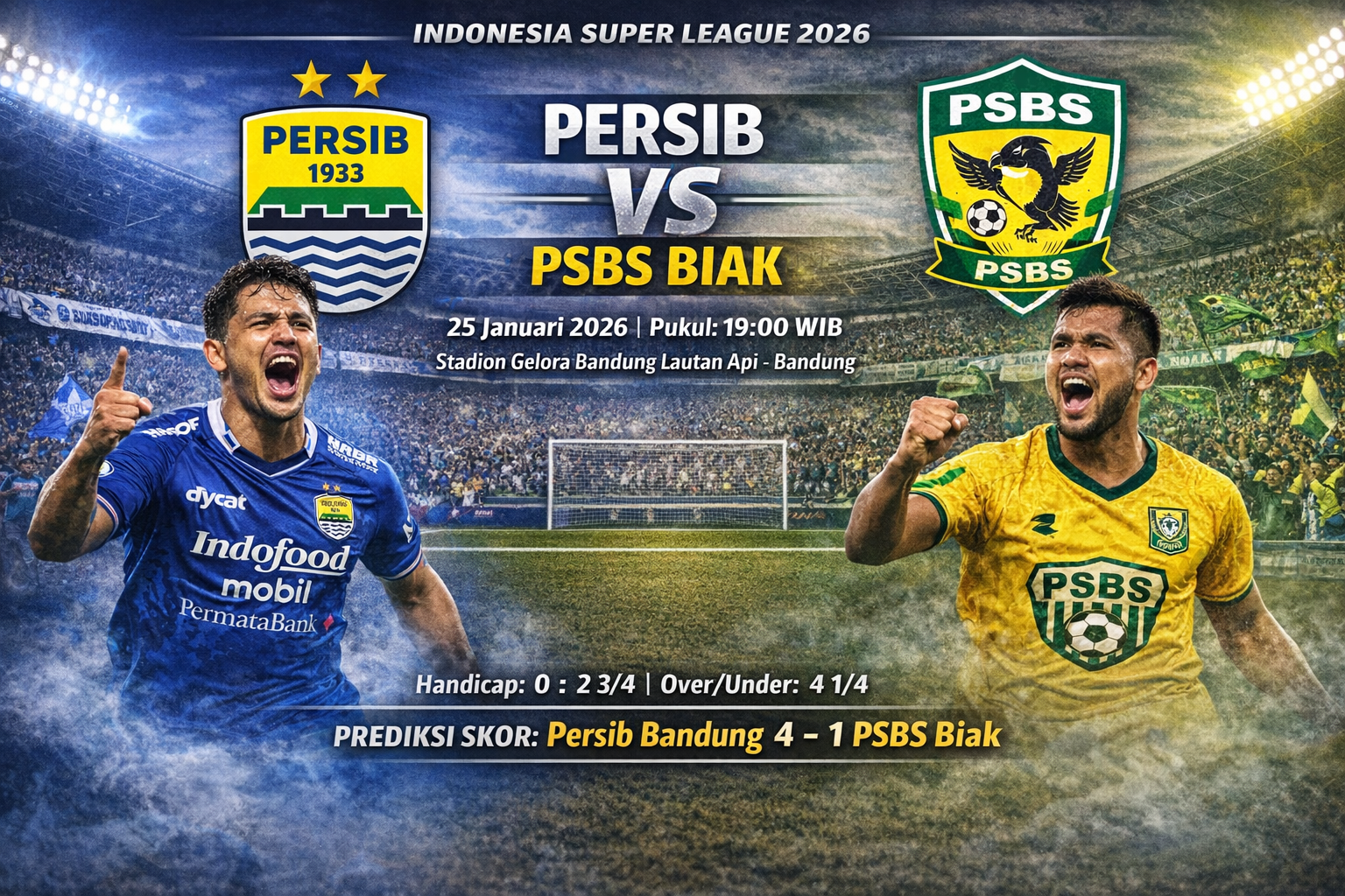 Persib vs PSBS