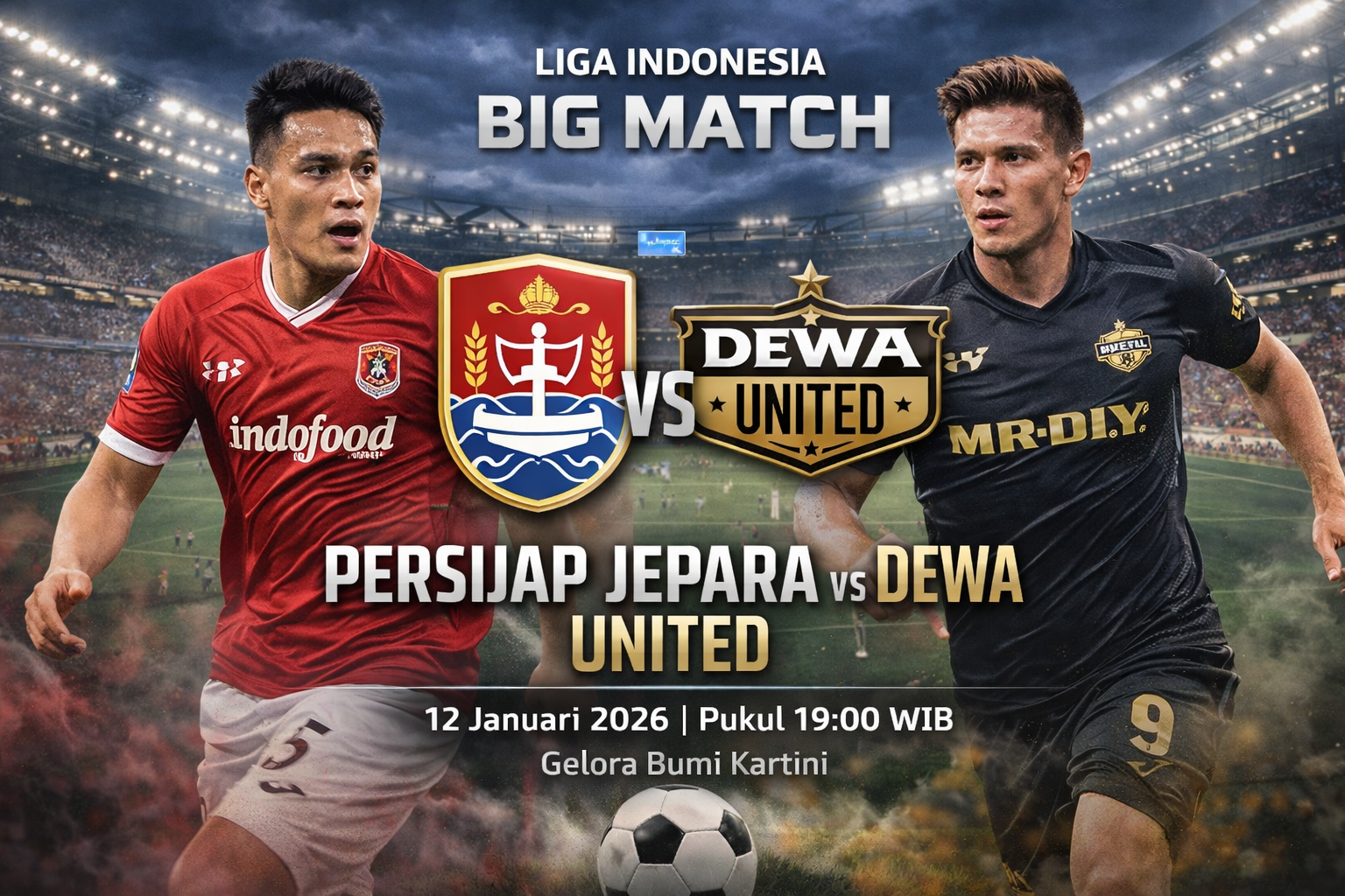 Prediksi Persijap Jepara vs Dewa United : Beradu Efektif cari poin