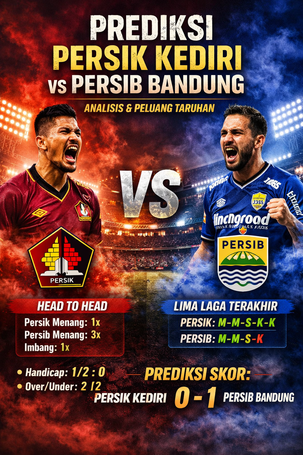 Persik Kediri vs Persib Bandung