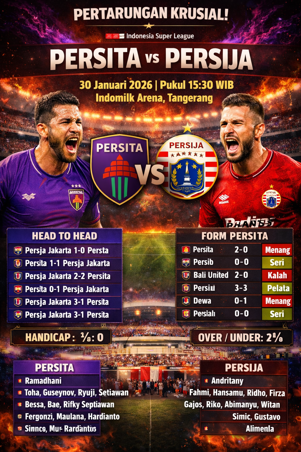 Persita vs Persija