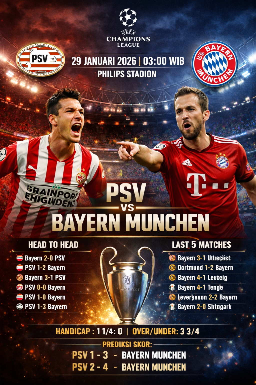 Psv vs Bayern Munchen