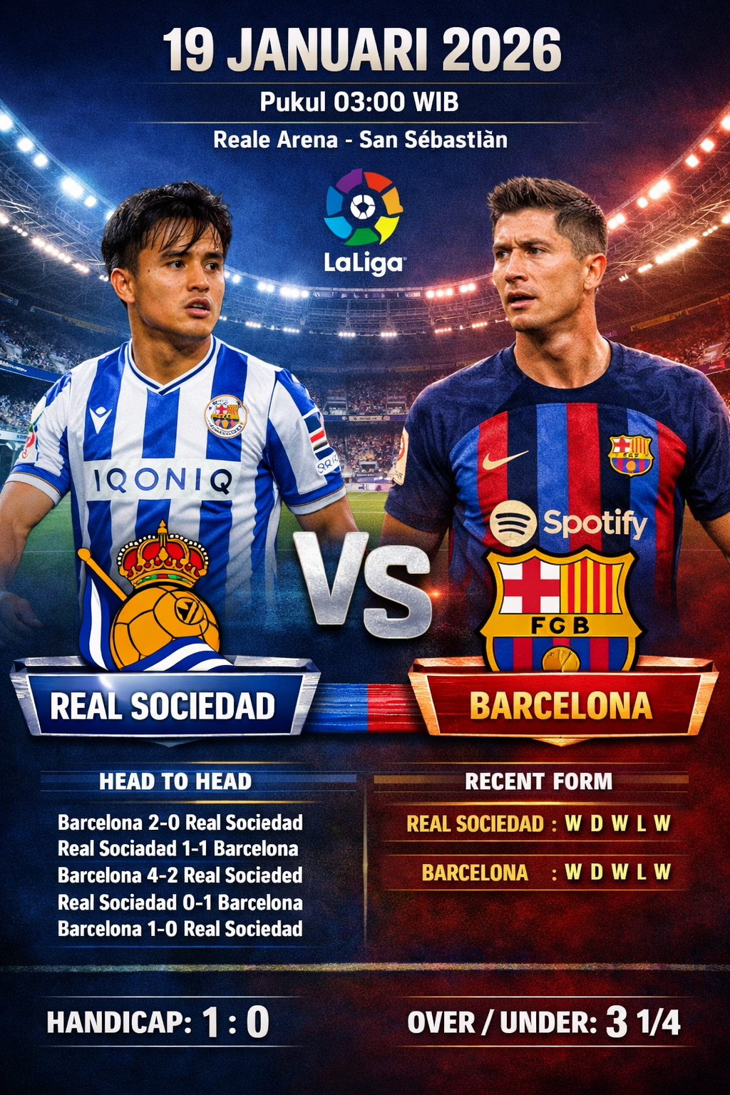 Real Sociedad vs Barcelona