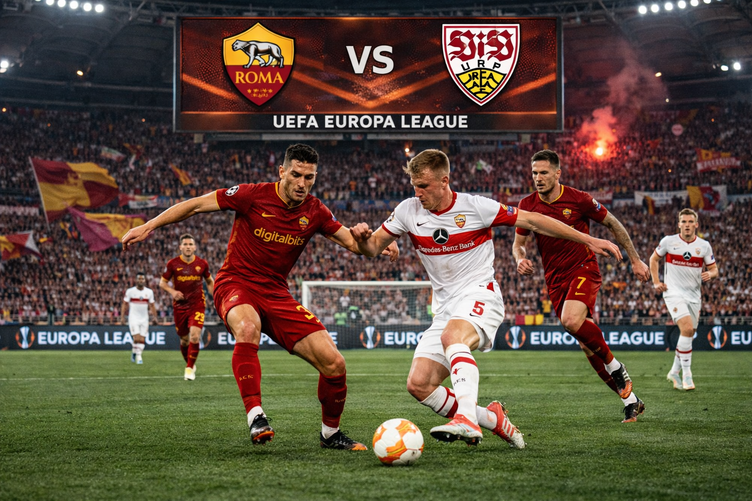 Prediksi Roma vs Stuttgart : Serigala Roma siap memangsa Die Schwaben