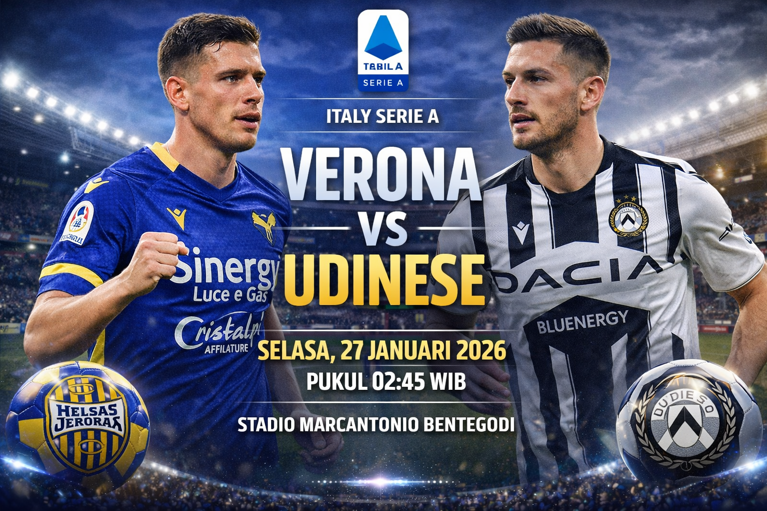 Verona vs Udinese