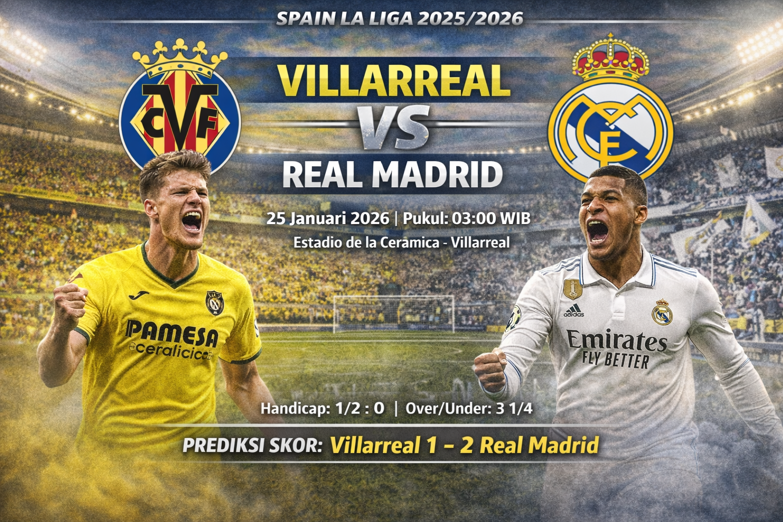 Villareal vs Real Madrid