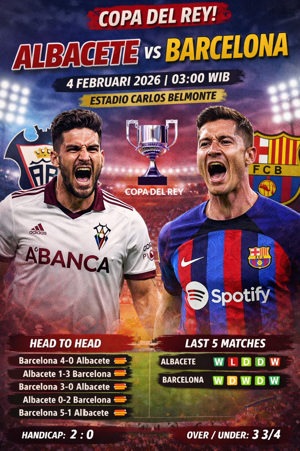 Albacete vs Barcelona