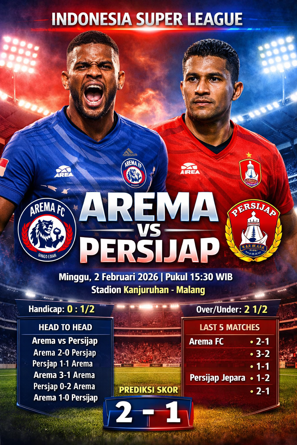 Arema vs Persijap