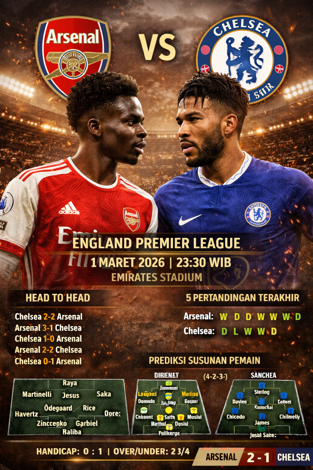 Arsenal vs Chelsea