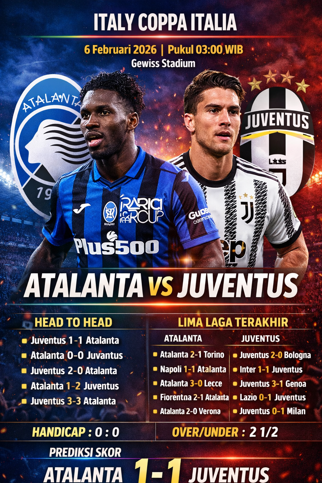 Atalanta vs Juventus