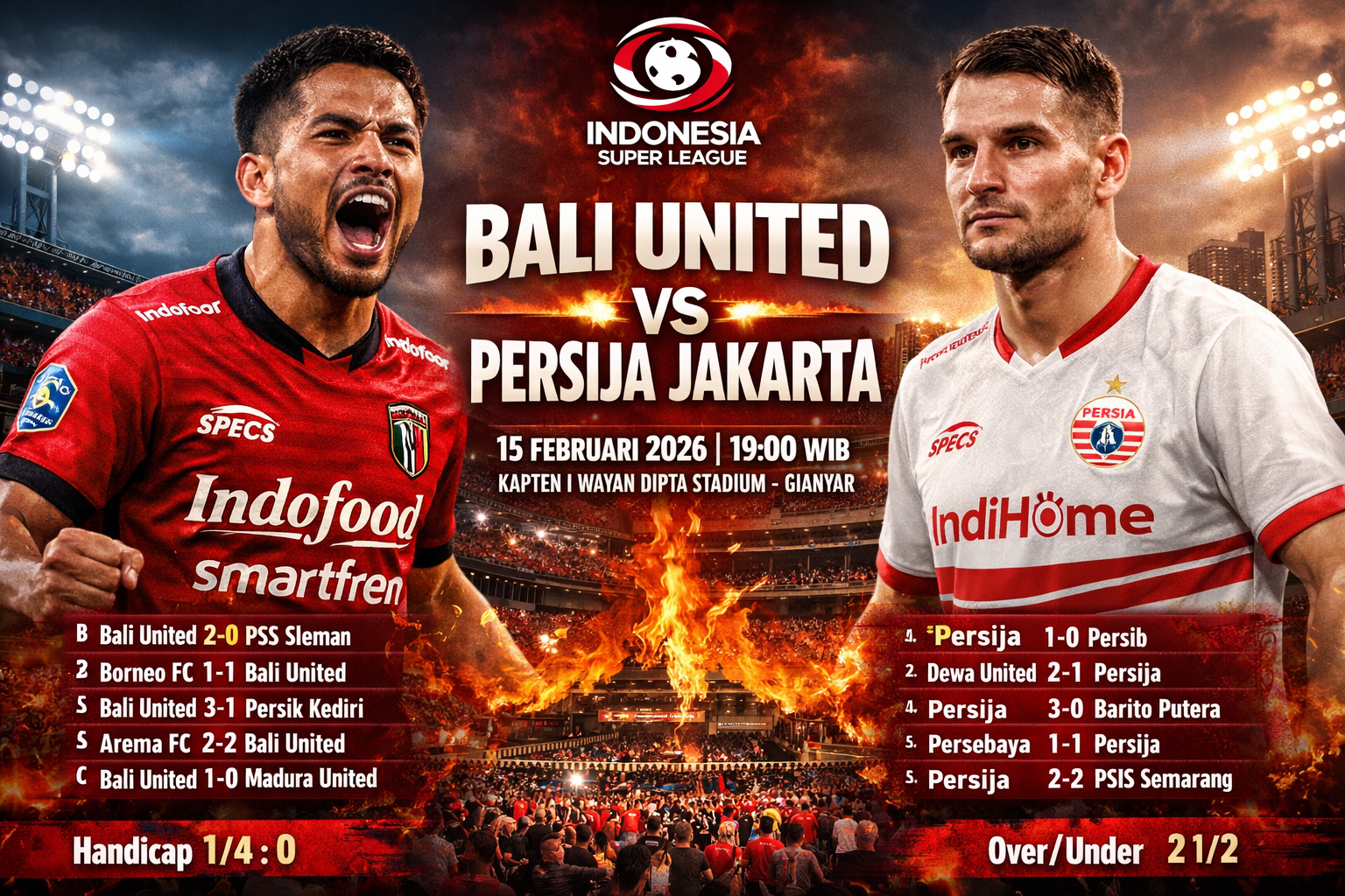 Bali United vs Persija