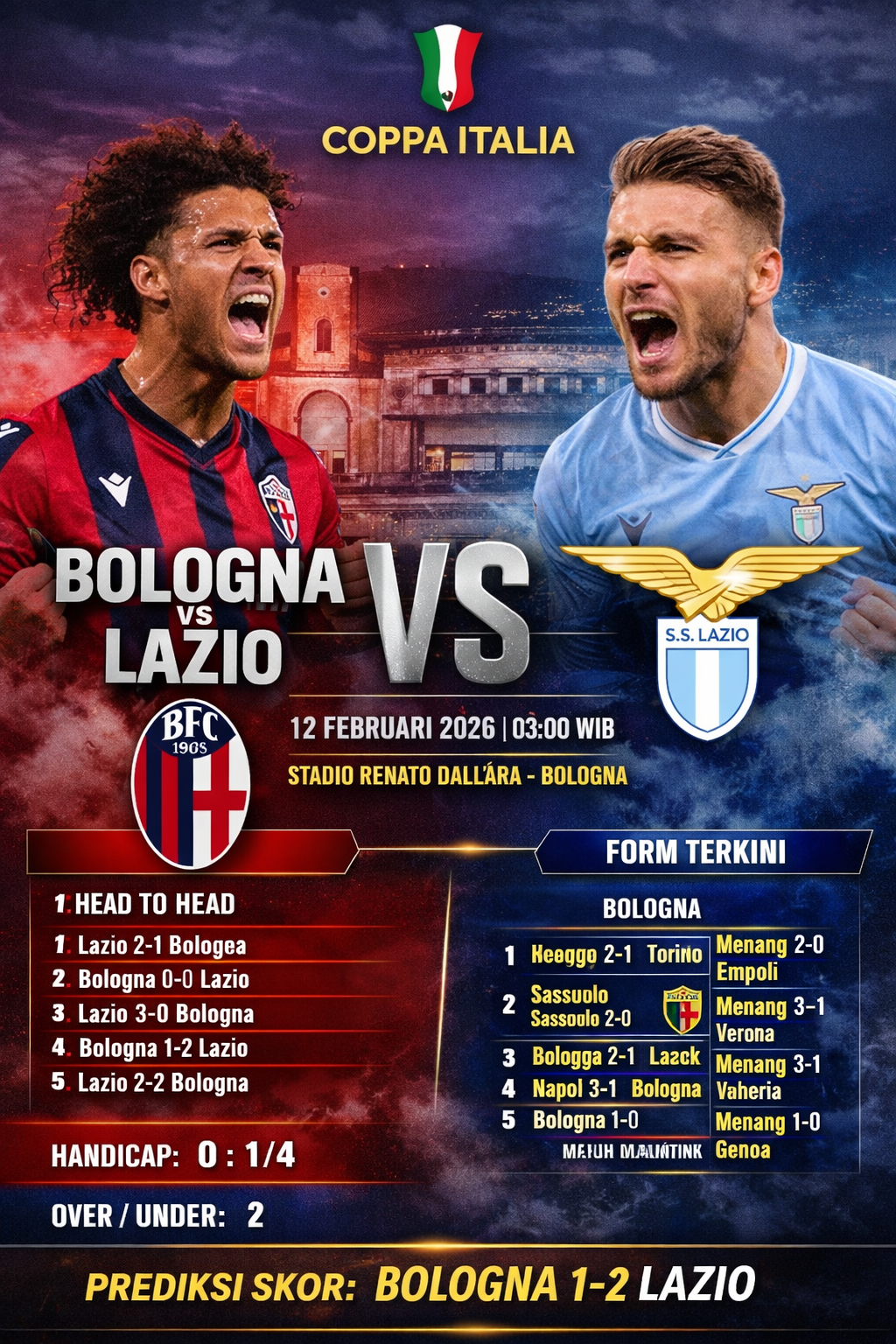 Bologna vs Lazio