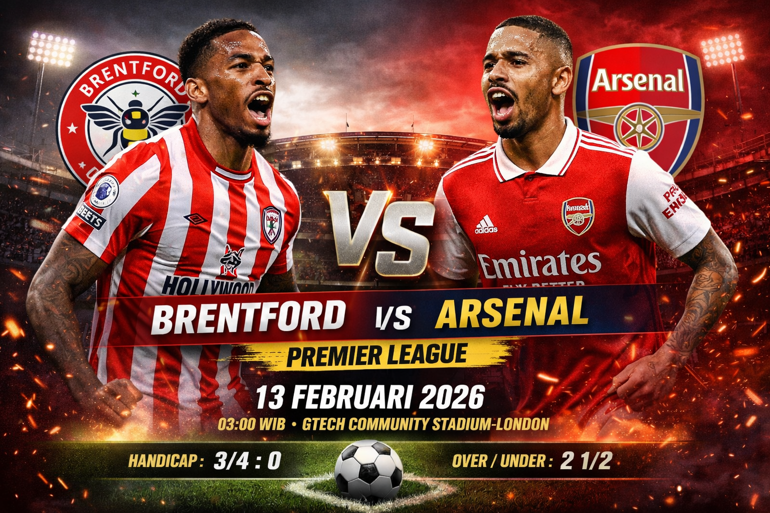 Brentford vs Arsenal