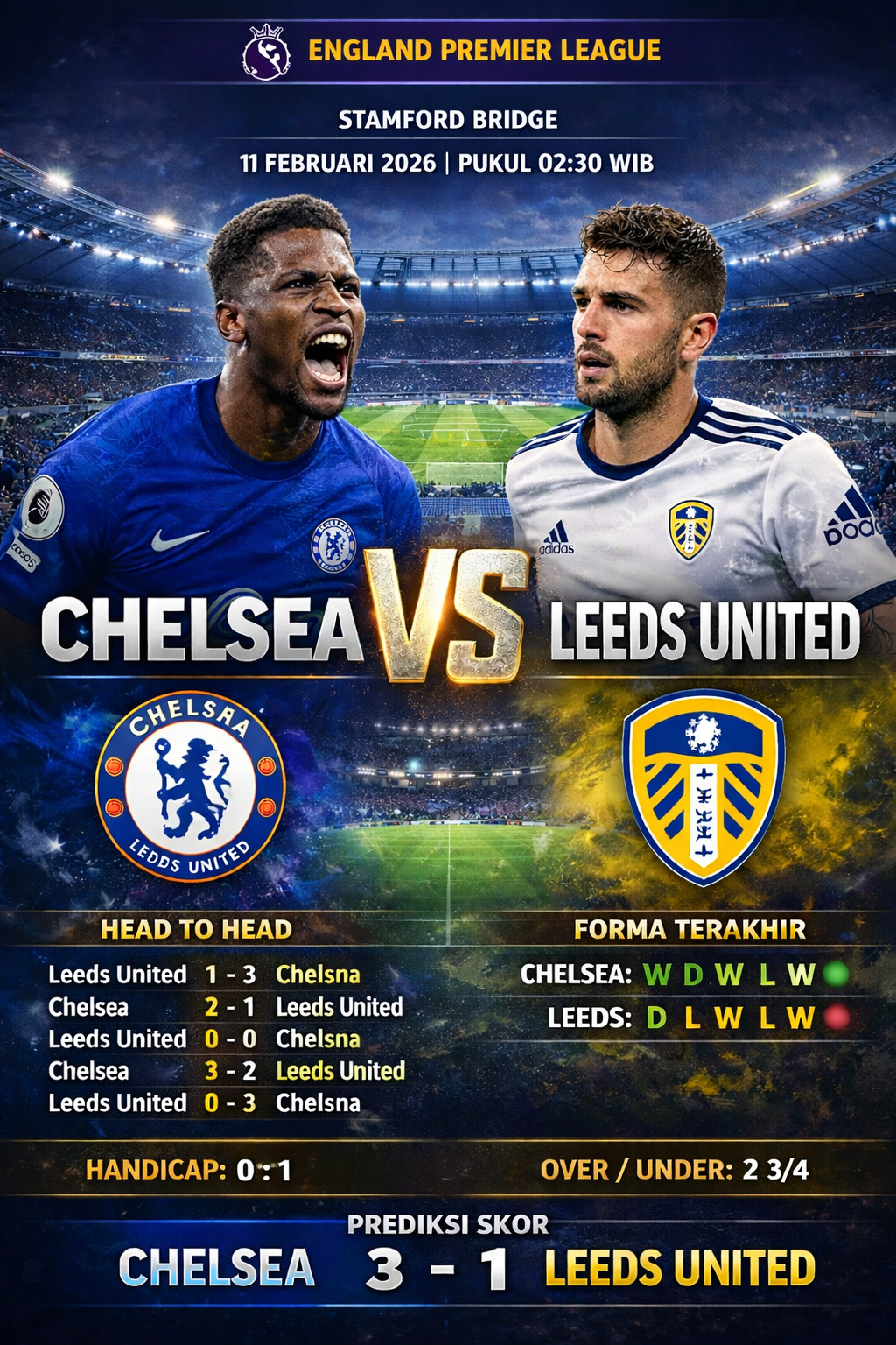 Chelsea vs Leeds United
