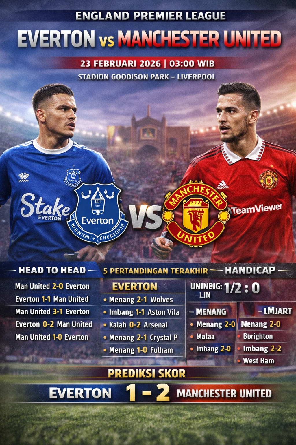 Everton vs Manchester United