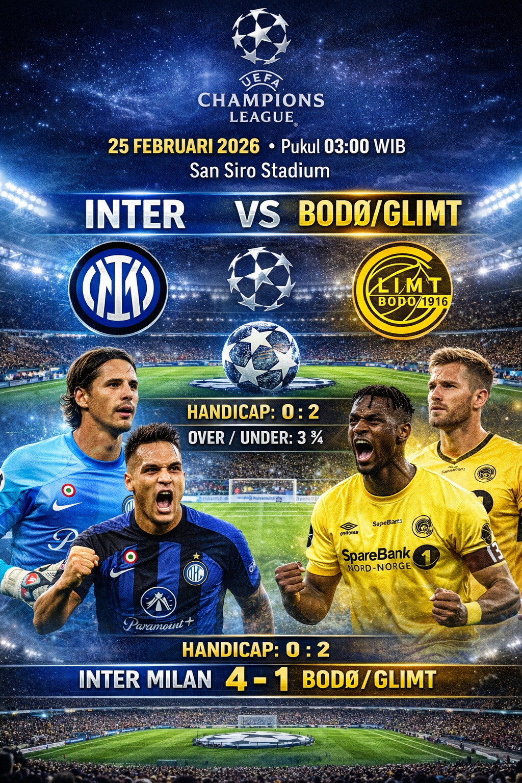 Inter Milan vs Bodo/Glimt