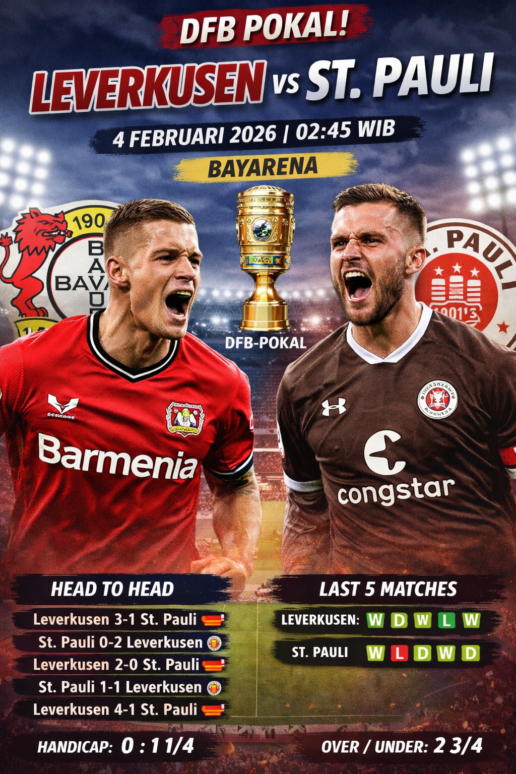Leverkusen vs St.Pauli