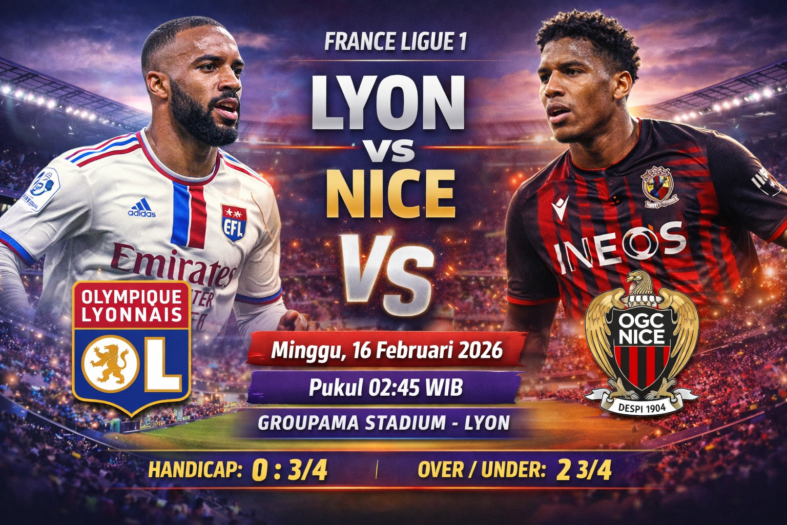 Lyon vs Nice
