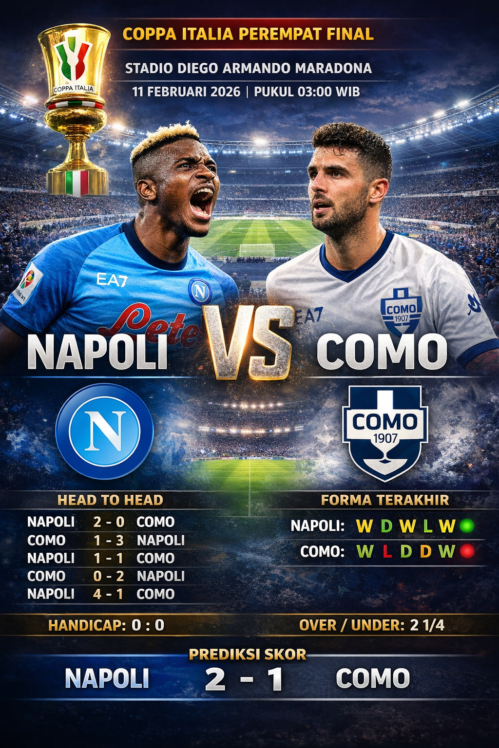 Napoli vs Como