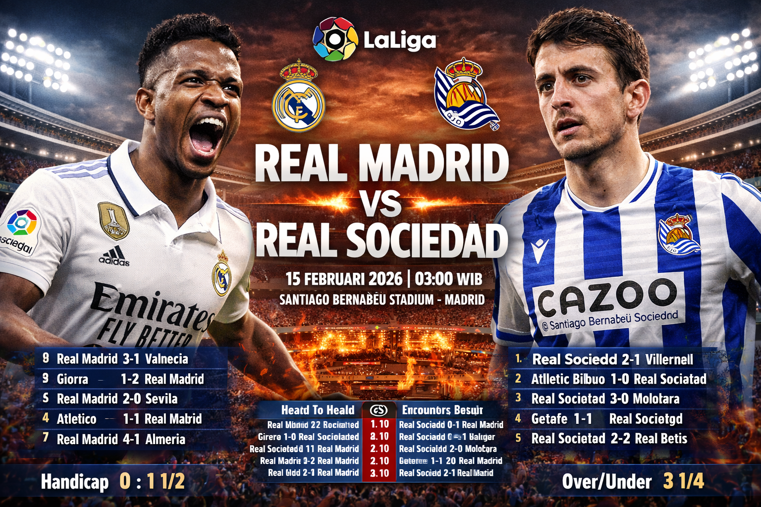 Real Madrid vs Real Sociedad