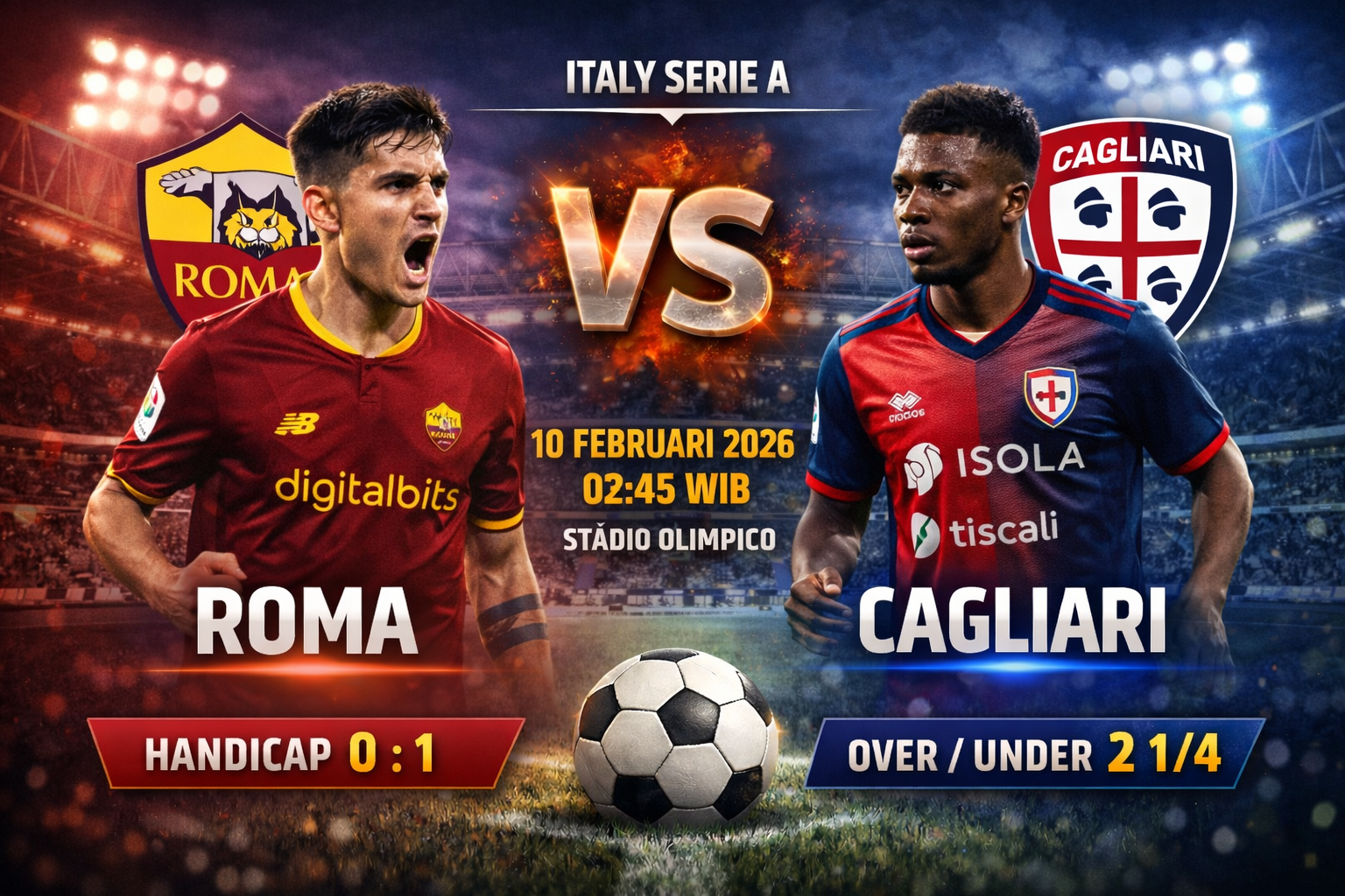 Roma vs Cagliari