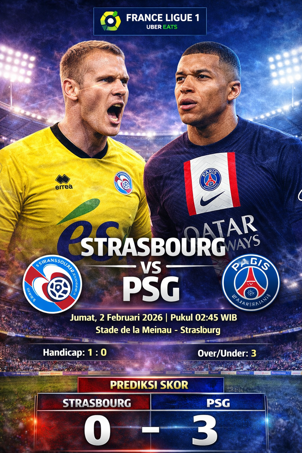 Strasbourg vs PSG