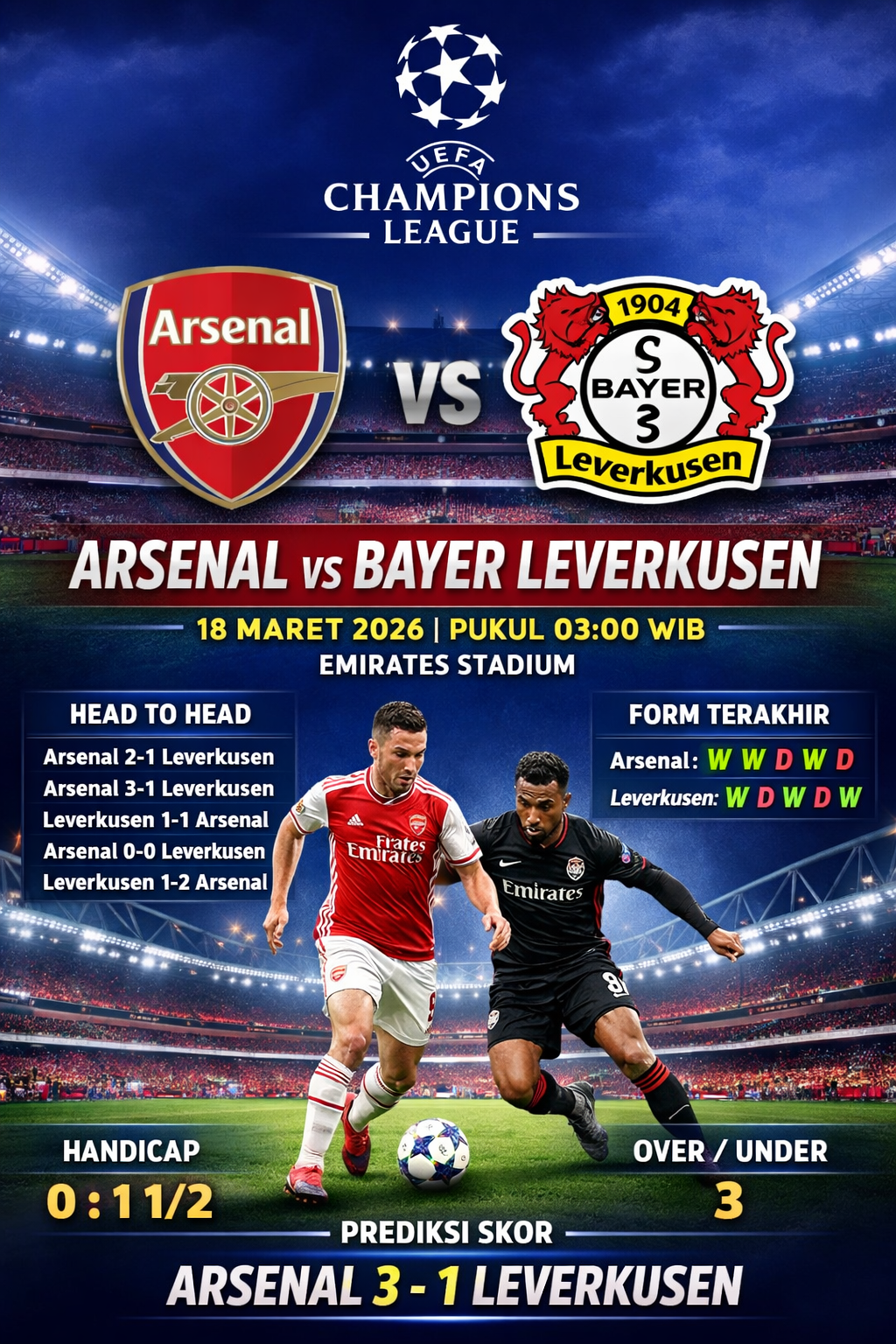 Arsenal vs Bayer Leverkusen