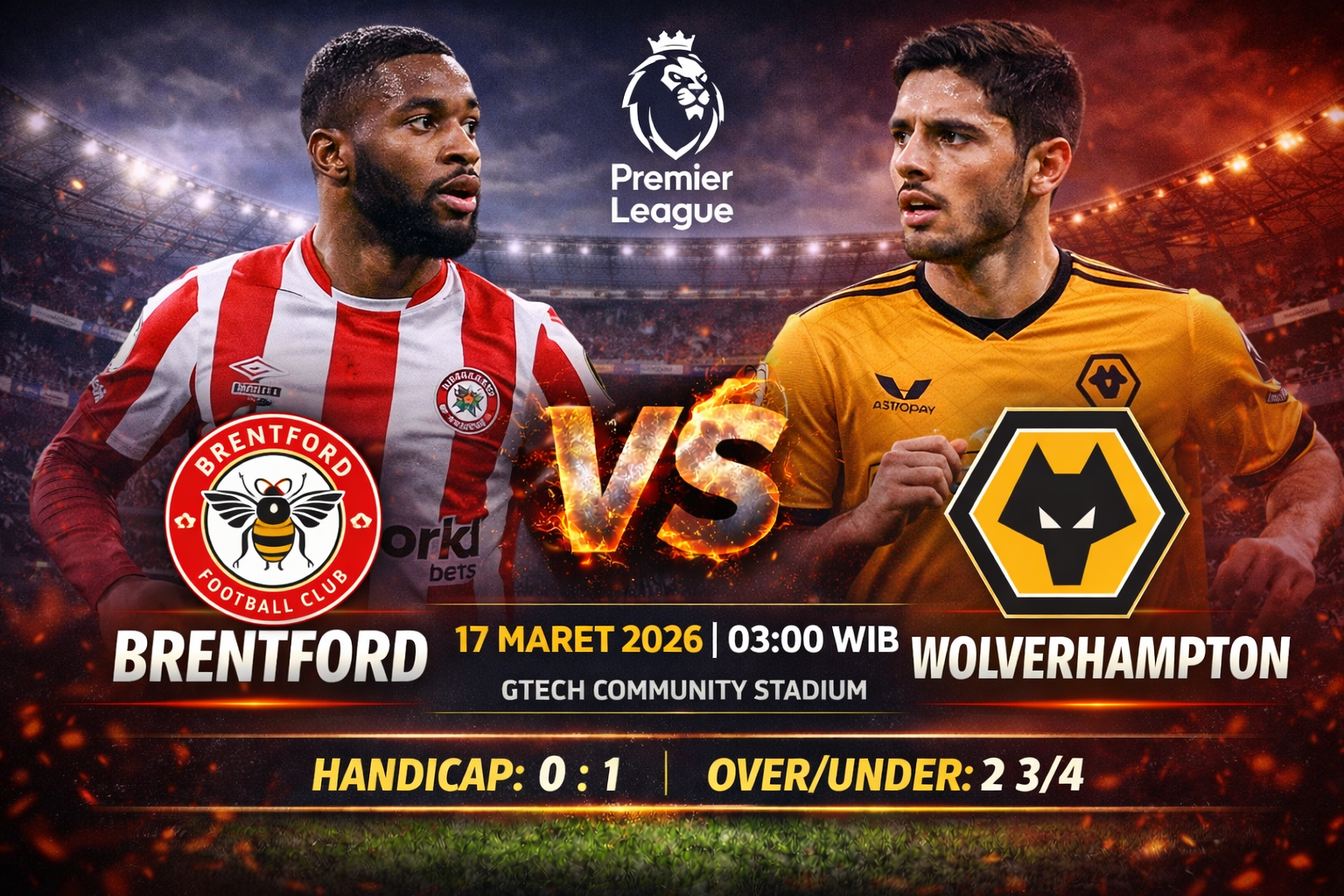 Brentfort vs Wolverhampton