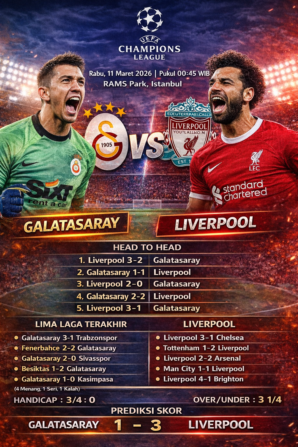 Galatasaray vs Liverpool