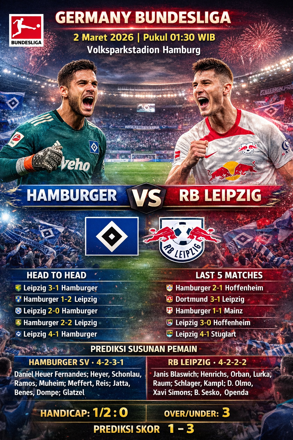 Hamburger vs Leipzig