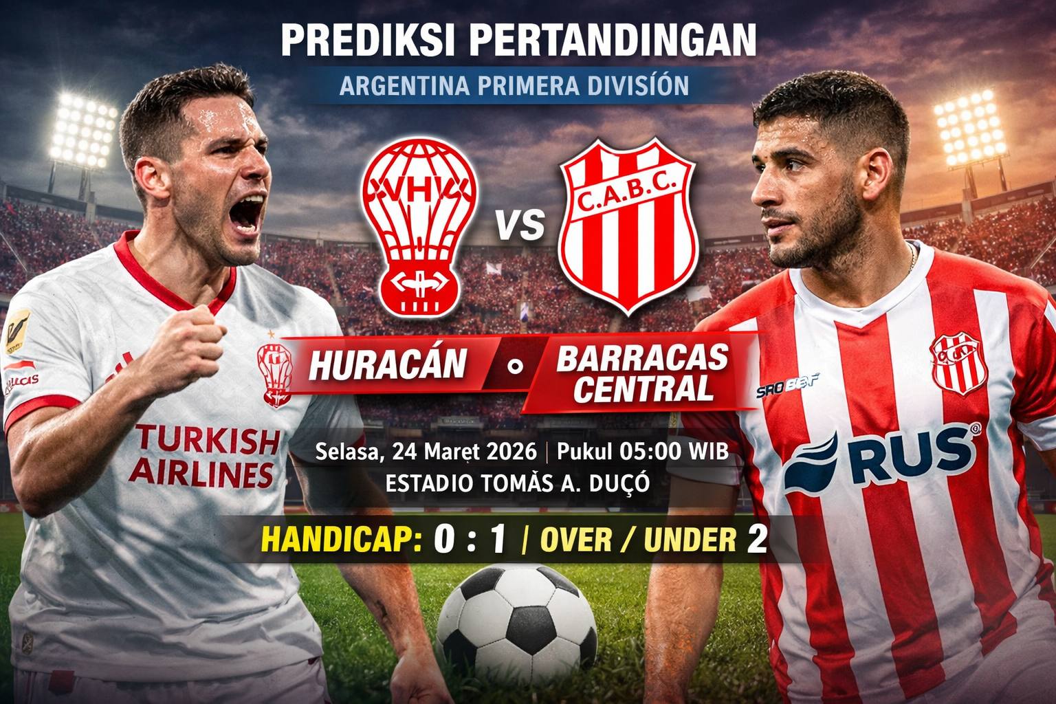 Huracan vs Barracas Central