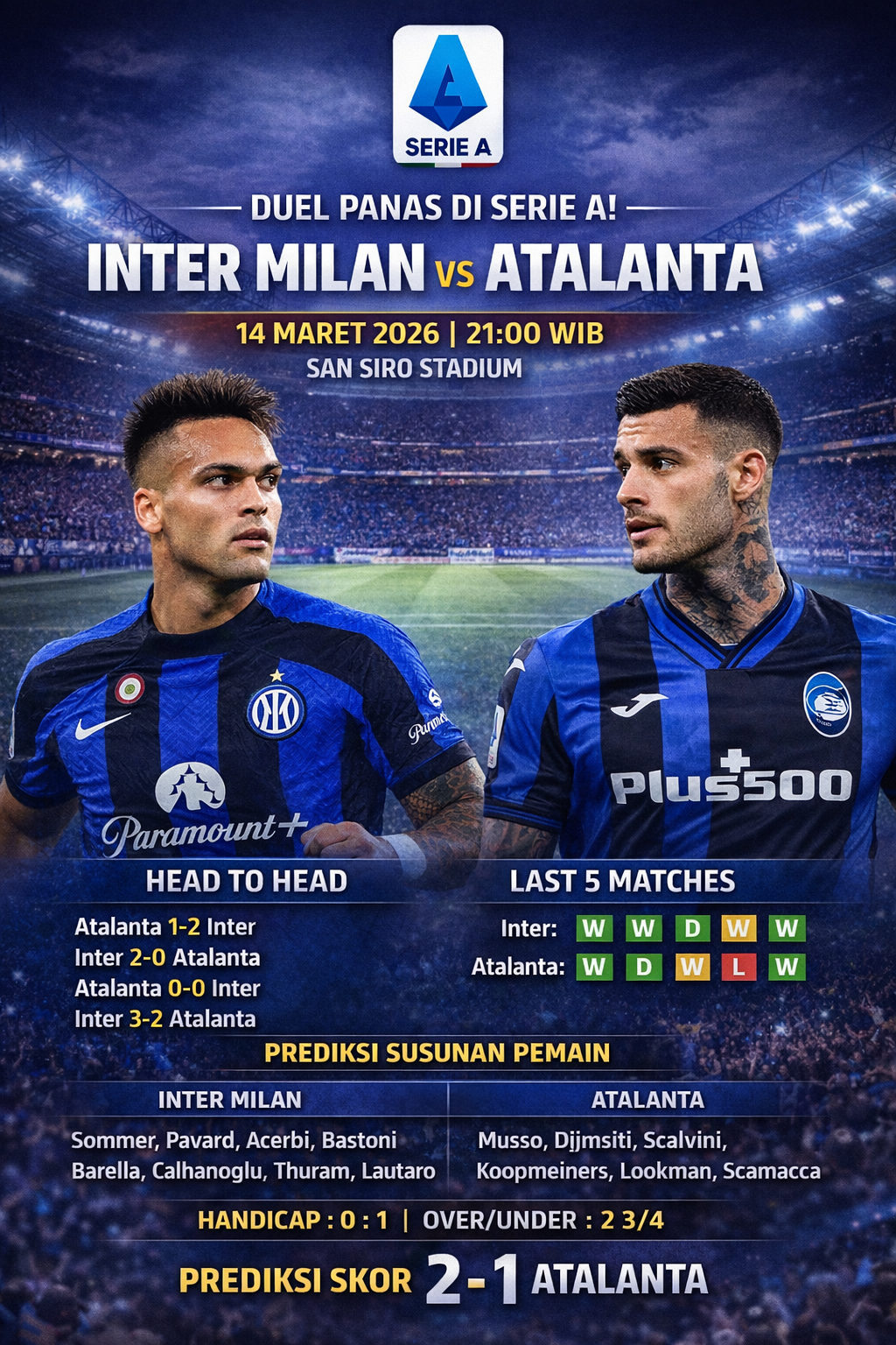 Inter Milan vs Atalanta