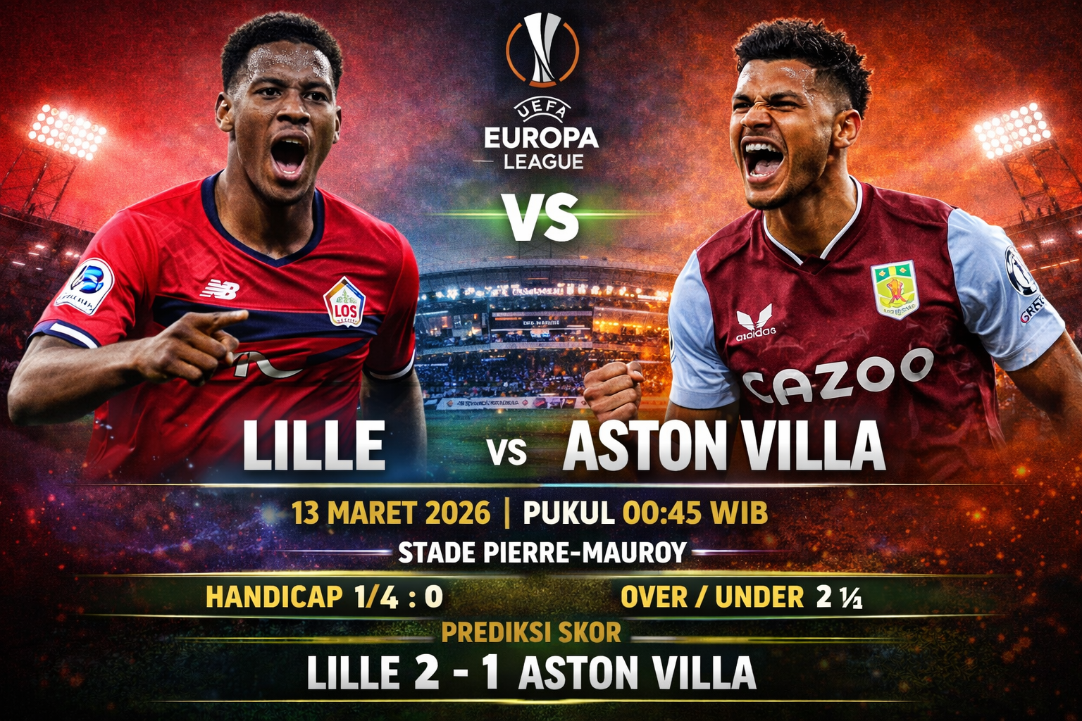 Lille Osc vs Aston Villa