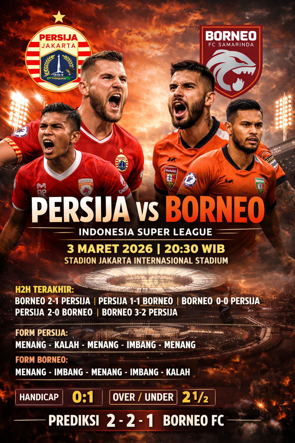 Persija vs Borneo