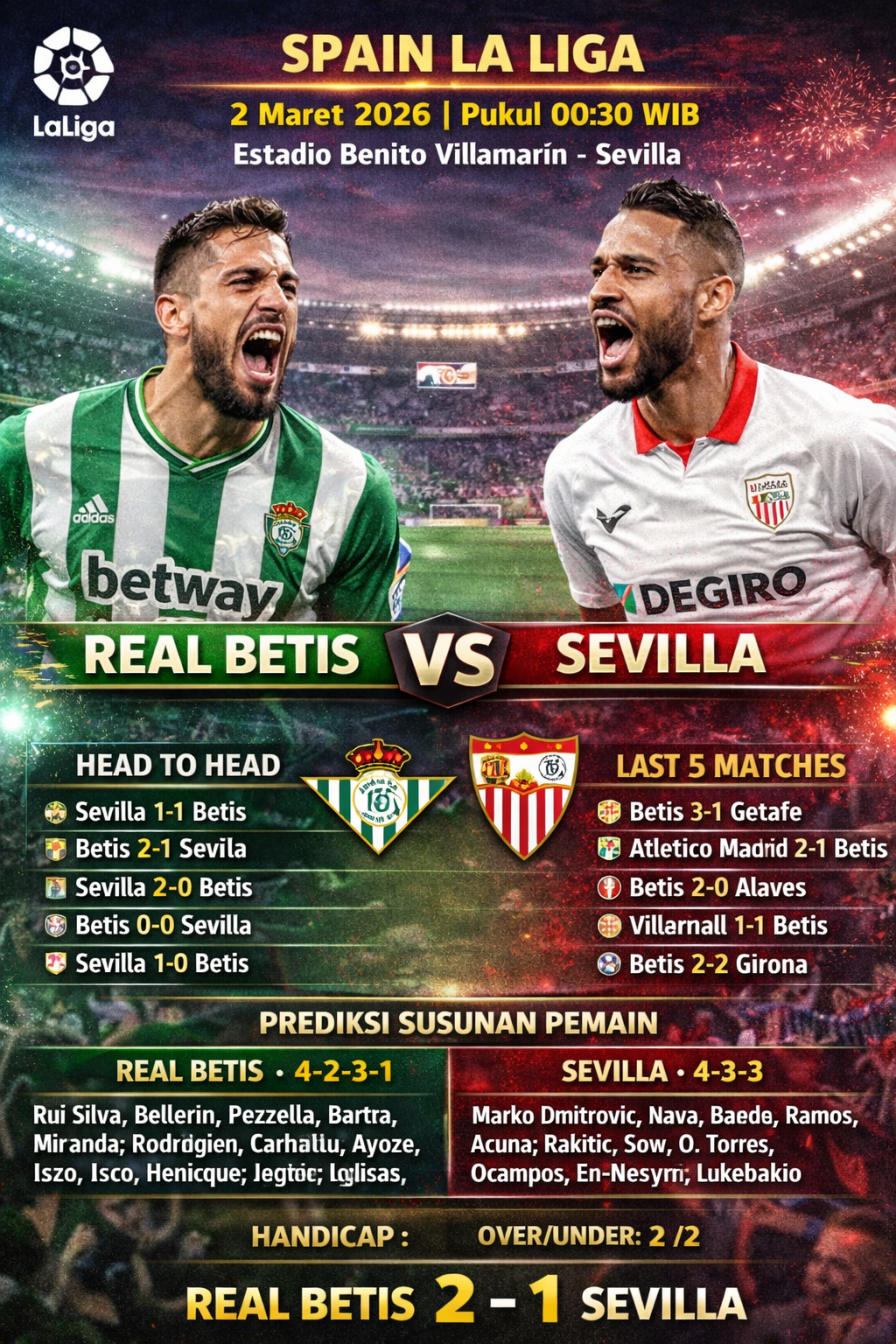 Real Betis vs Sevilla