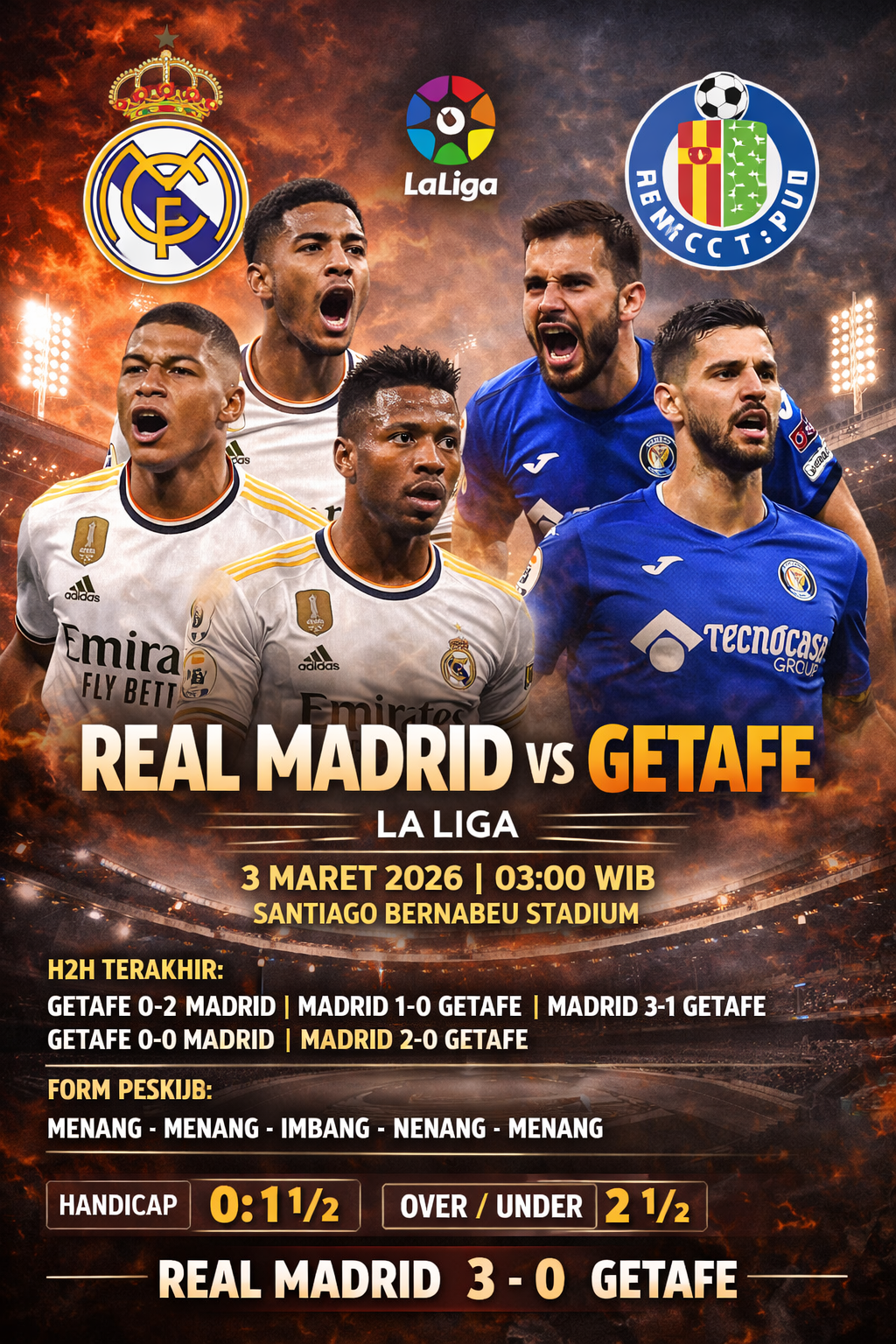 Real Madrid vs Getafe