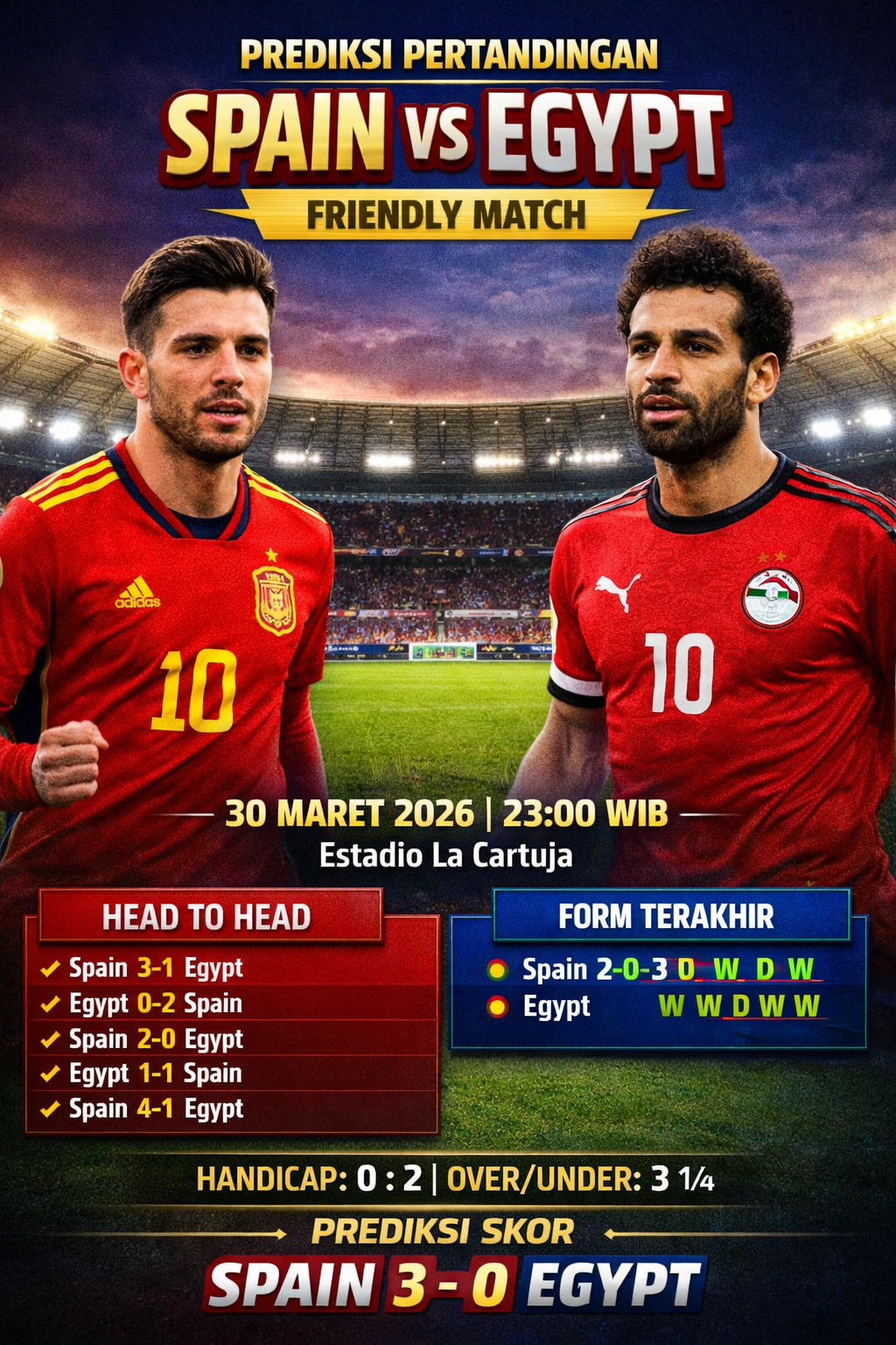 Spain vs Egypt