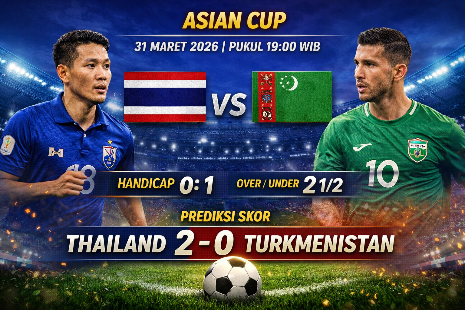 Thailand vs Turkmenistan