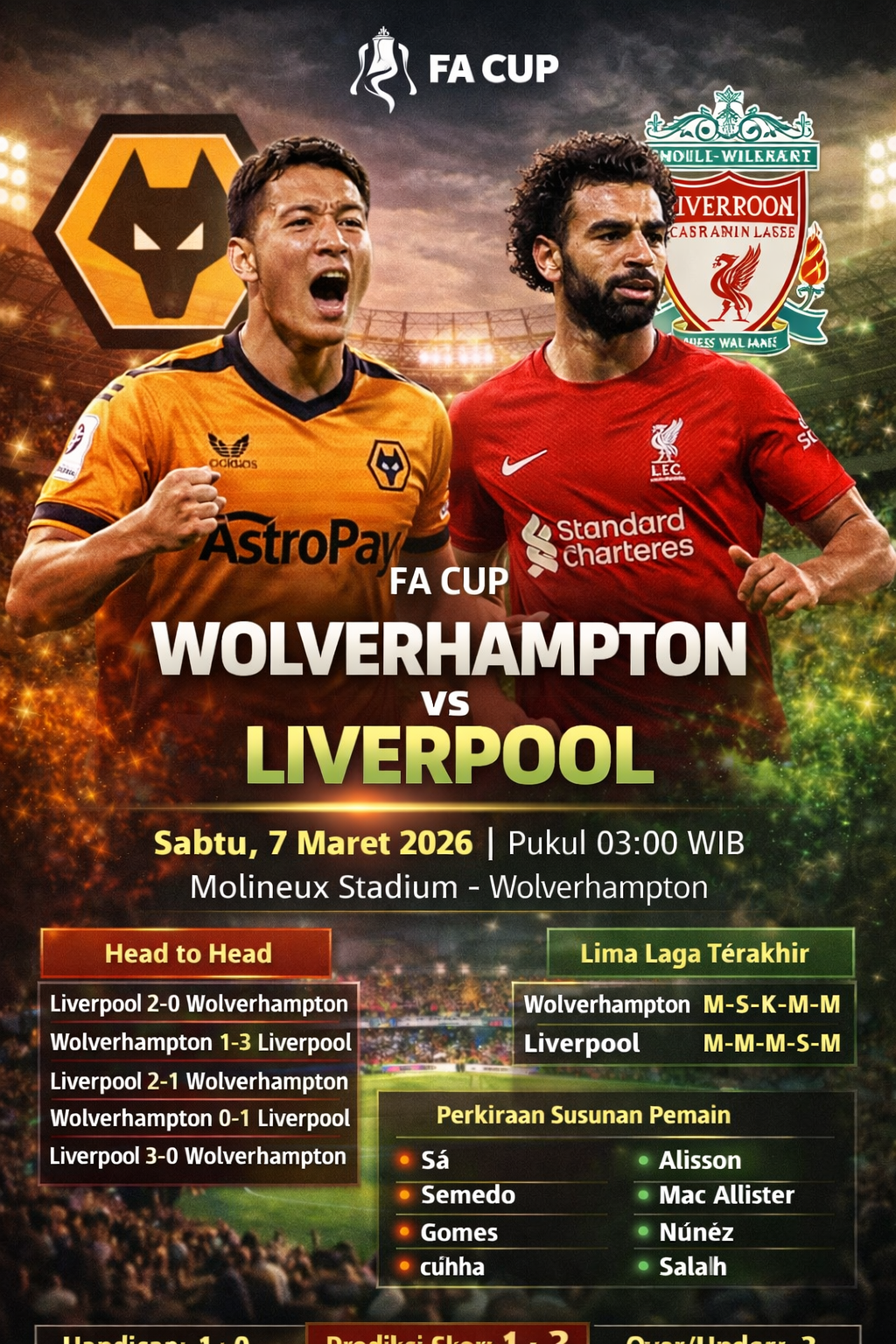 Wolverhampton vs Liverpool