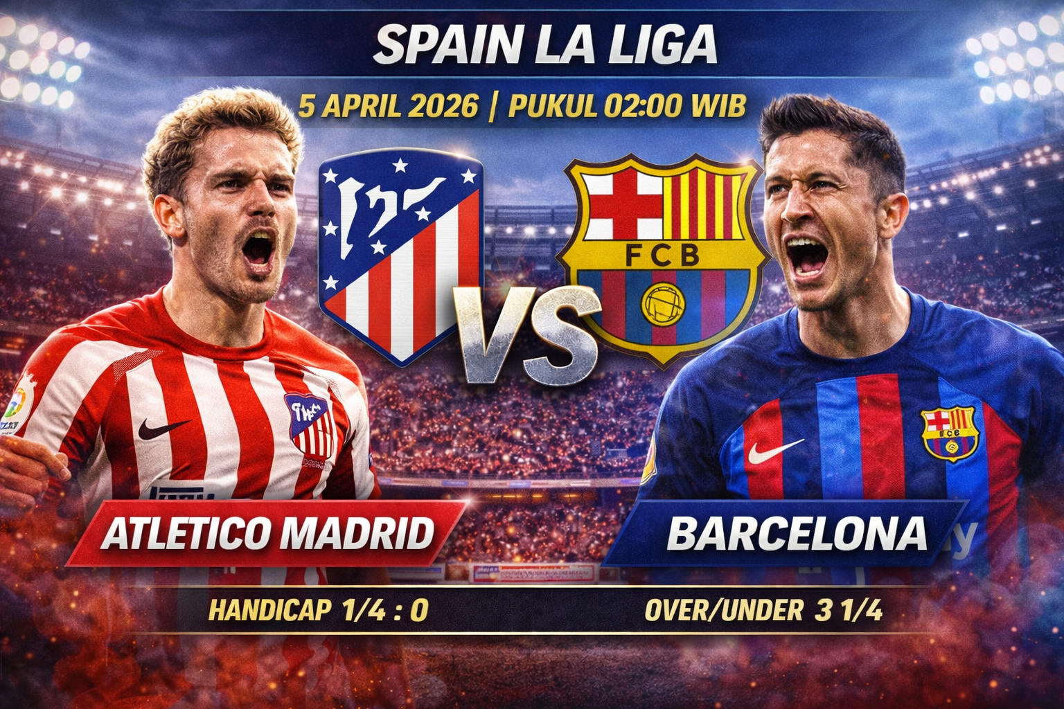 Atletico Madrid vs Barcelona