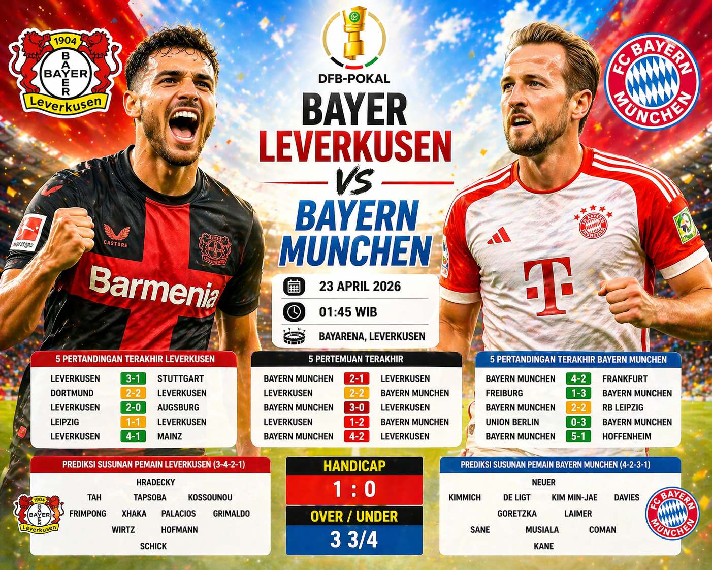 Bayer Leverkusen vs Bayern Munchen