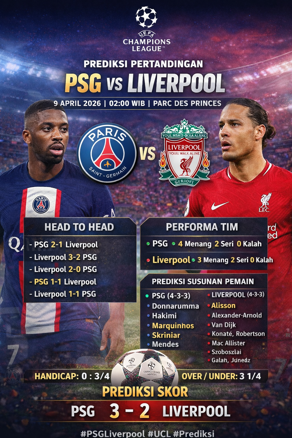 PSG vs Liverpool