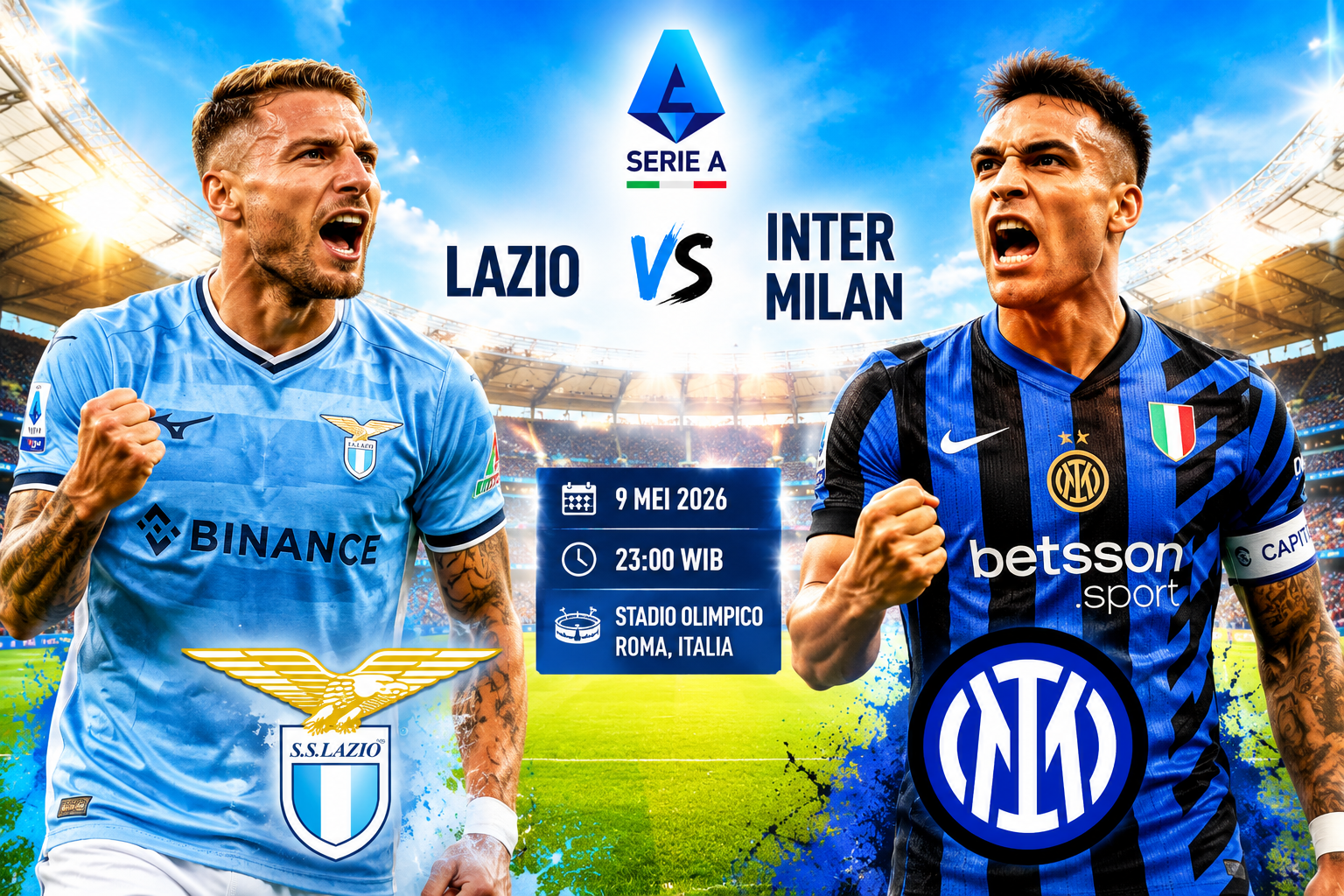 Prediksi Lazio vs Inter Milan – Serie A Italia 9 Mei 2026