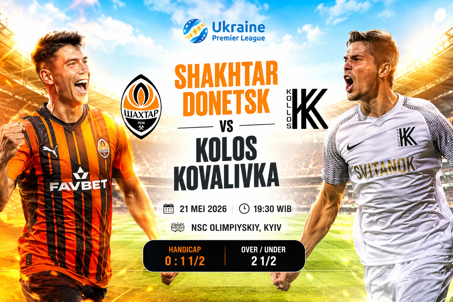 Shakhtar Donetsk vs Kolos Kovalivka