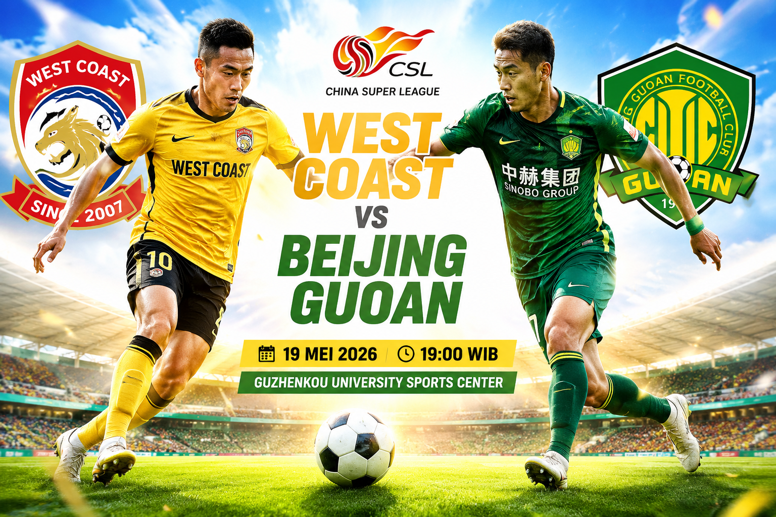 West Coast vs Beijing Guoan