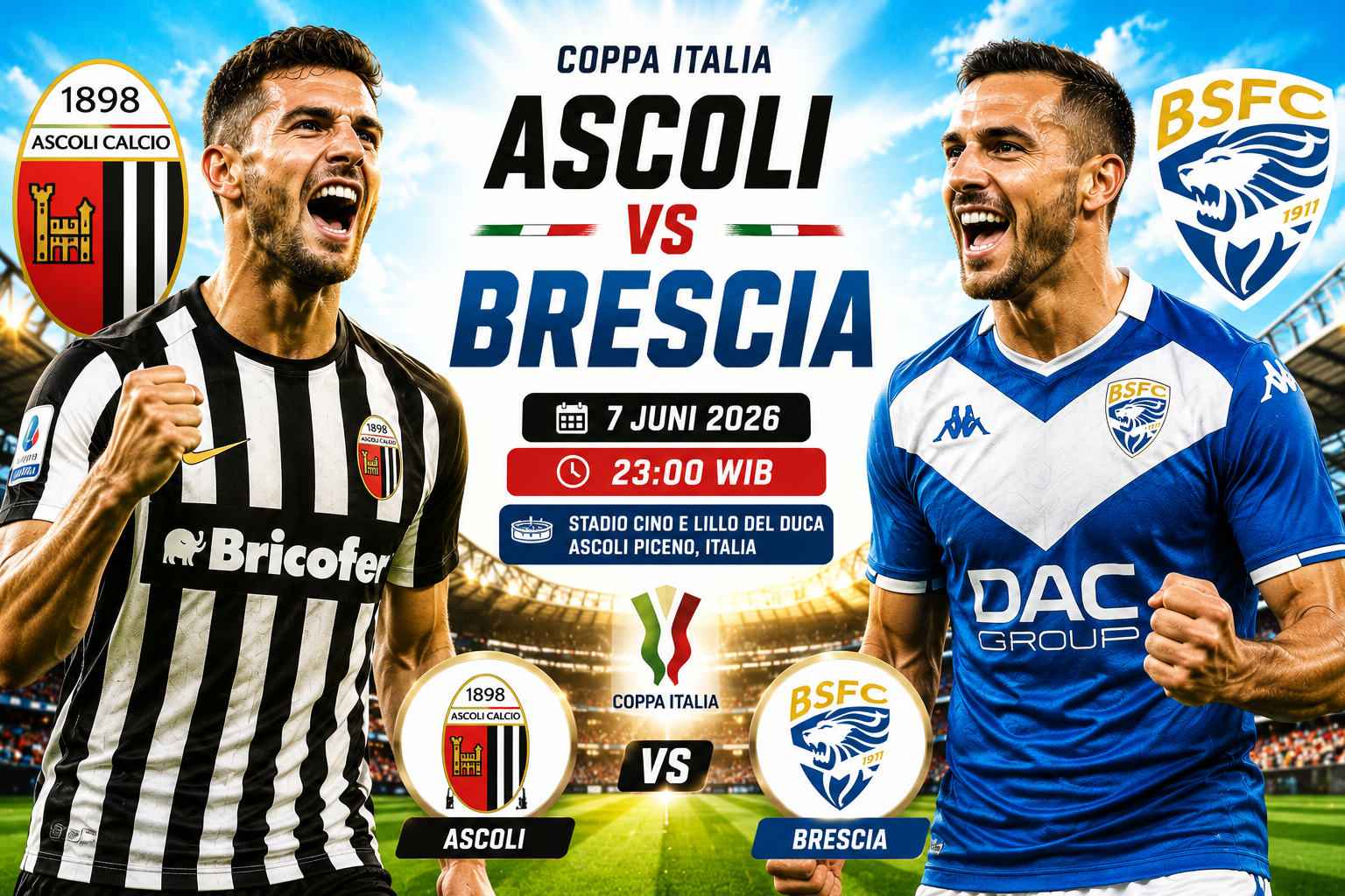 Ascoli vs Brescia