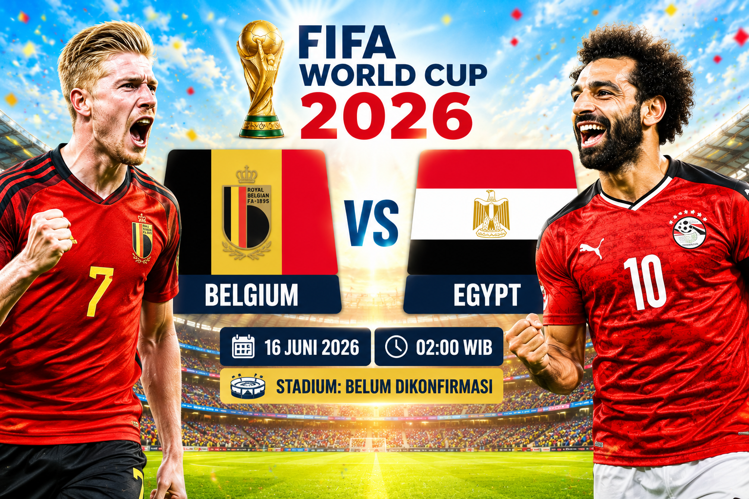Belgium vs Egypt
